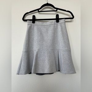 Madewell grey mini skirt